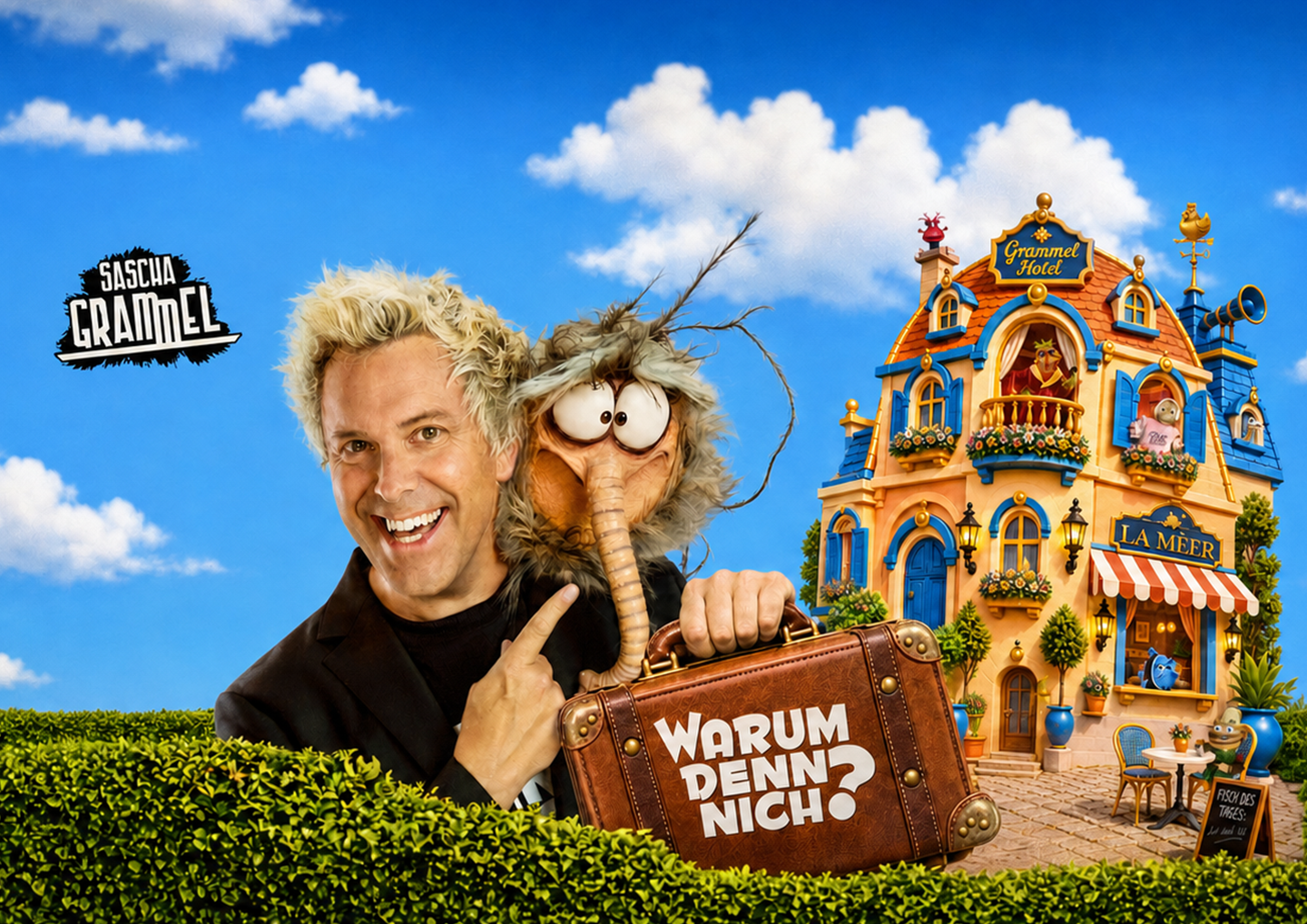 Sascha Grammel am 22. und 23.04.2026 zu Gast in der Westfalenhalle - Halle 2.